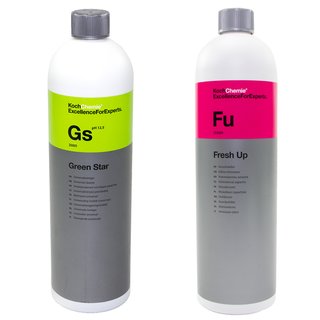Geruchs Auto Entferner Fresh Up Fu 1 Liter +  Green Star Gs Reiniger Universal 1 Liter Koch Chemie