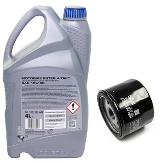 Engineoil set Ester 15W50 4 liters + Oil Filter HF160