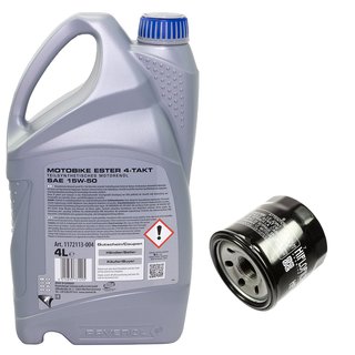 Engineoil set Ester 15W50 4 liters + Oil Filter HF191