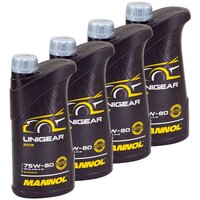 Gearoil Gear oil MANNOL 75W-80 Unigear API GL-4/GL-5 4 X...