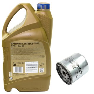 Engineoil set Ester 10W50 4 liters + Oil Filter HF163