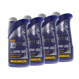 Engineoil Engine oil MANNOL 10W-30 Special Plus API SN 4 X 1 liters