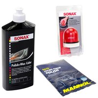 Polishset Polish and Wax Paint Color black SONAX 500 ml +...