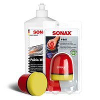 Polishset Polish and Wax Paint Color white SONAX 500 ml +...