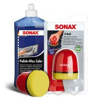 Polishset Polish and Wax Paint Color blue SONAX 500 ml +...