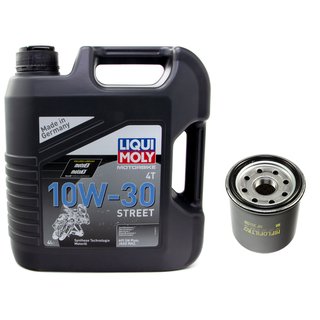 Engineoil set High Perfromance10W30 4 liters + Oil Filter HF951