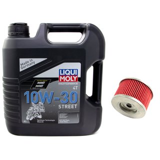 Engineoil set High Perfromance10W30 4 liters + Oil Filter KN113