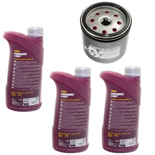 Motorl Set 15W50 3 Liter + lfilter KN153