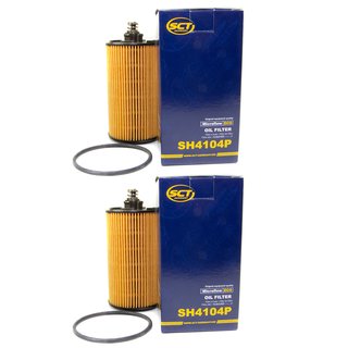 Oil filter engine Oilfilter SCT SH4104P set 2 pieces
