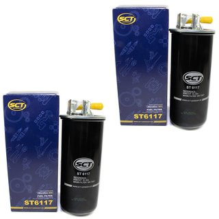 Kraftstofffilter Kraftstoff Filter Diesel SCT ST6117 Set 2 Stck