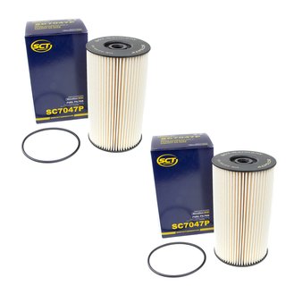 Kraftstofffilter Kraftstoff Filter Diesel SCT SC7047P Set 2 Stck