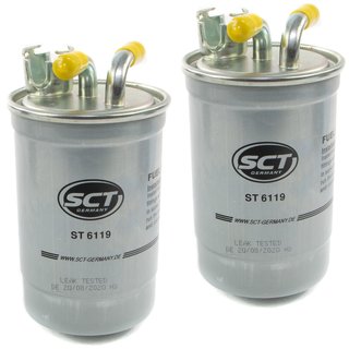 Kraftstofffilter Kraftstoff Filter Diesel SCT ST6119 Set 2 Stck