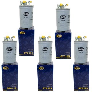 Fuel Filter Filter Diesel SCT ST6119 set 5 pieces