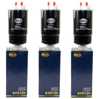 Fuel Filter Filter Diesel SCT ST6120 set 3 pieces