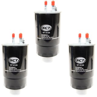 Fuel Filter Filter Diesel SCT ST6120 set 3 pieces