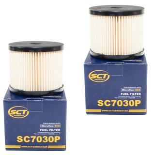 Kraftstofffilter Kraftstoff Filter Diesel SCT SC7030P Set 2 Stck