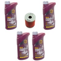 Engineoil set 15W50 4 liters + Oil Filter KN132