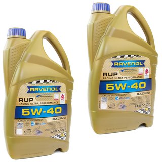 Engineoil oil Ravenol RUP Racing Ultra Performance 5W-40 2x 4 liters