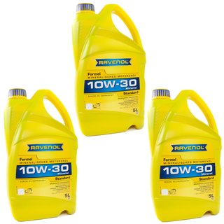 Engineoil mineral oil RAVENOL Formula Standard SAE 10W-30 3X 5 liters