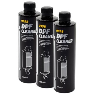 Dieselpartikelfilter DPF Reiniger Diesel Additiv Mannol 9958 3 X 400 ml