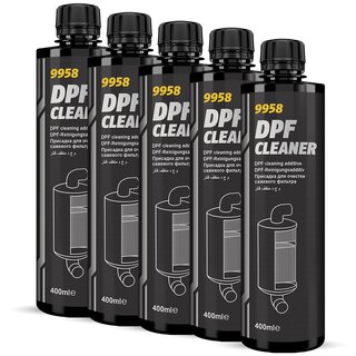 Diesel particle filter DPF cleaner Diesel additive Mannol 9958 5 X 400 ml