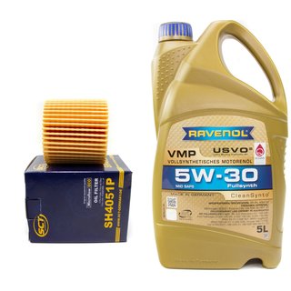 Engineoil set VMP SAE 5W-30 5 liters + Oil Filter SH4051P
