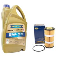 Engineoil set VMP SAE 5W-30 5 liters + Oil Filter SH4081P