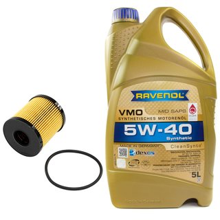 Motoröl Set VMO SAE 5W-40 5 Liter + Ölfilter SH4035P