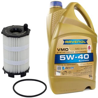 Engineoil set VMO SAE 5W-40 5 liters + Oil Filter SH4047L