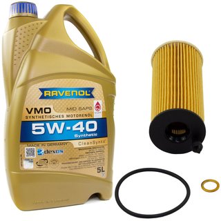Engineoil set VMO SAE 5W-40 5 liters + Oil Filter SH4076P
