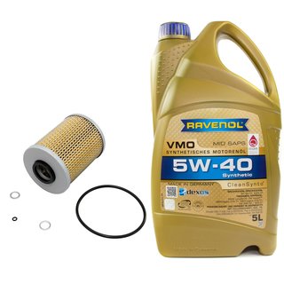 Engineoil set VMO SAE 5W-40 5 liters + Oil Filter SH409