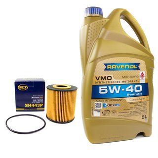Motoröl Set VMO SAE 5W-40 5 Liter + Ölfilter SH443P