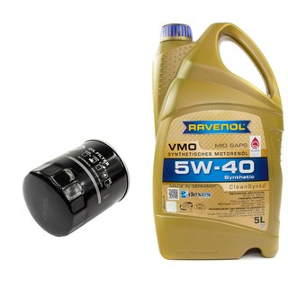Engineoil set VMO SAE 5W-40 5 liters + Oil Filter SK804
