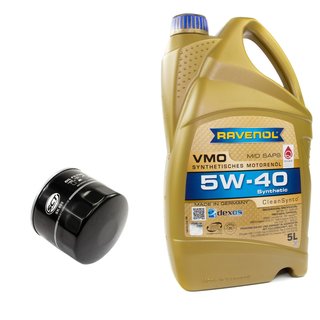 Engineoil set VMO SAE 5W-40 5 liters + Oil Filter SK805