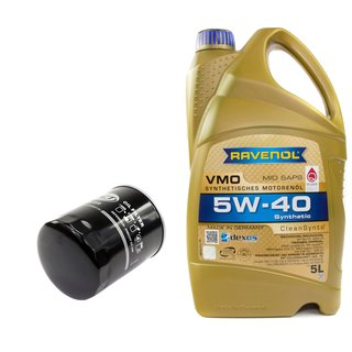 Engineoil set VMO SAE 5W-40 5 liters + Oil Filter SK809