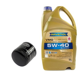 Engineoil set VMO SAE 5W-40 5 liters + Oil Filter SM102