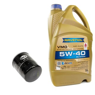 Motoröl Set VMO SAE 5W-40 5 Liter + Ölfilter SM104