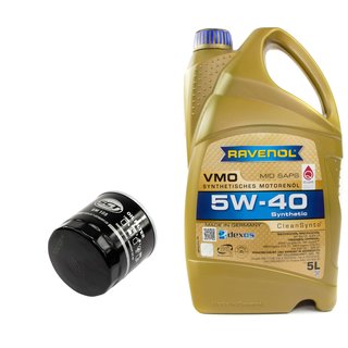 Engineoil set VMO SAE 5W-40 5 liters + Oil Filter SM105