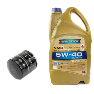 Engineoil set VMO SAE 5W-40 5 liters + Oil Filter SM110