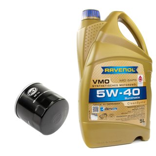 Motorl Set VMO SAE 5W-40 5 Liter + lfilter SM134