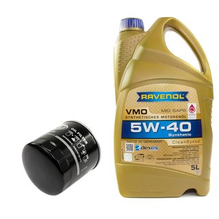 Engineoil set VMO SAE 5W-40 5 liters + Oil Filter SM136