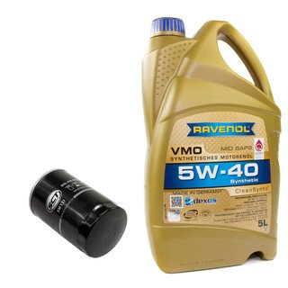 Engineoil set VMO SAE 5W-40 5 liters + Oil Filter SM137