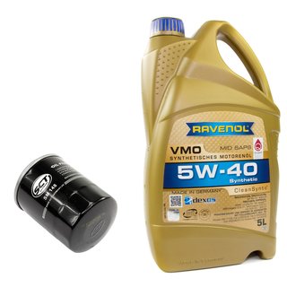 Motorl Set VMO SAE 5W-40 5 Liter + lfilter SM148