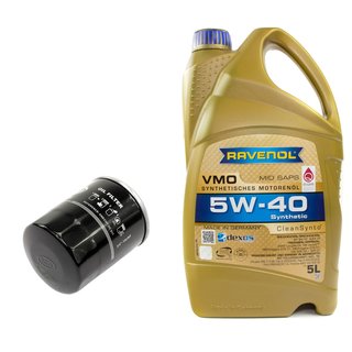 Engineoil set VMO SAE 5W-40 5 liters + Oil Filter SM148