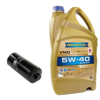 Motorl Set VMO SAE 5W-40 5 Liter + lfilter SM176