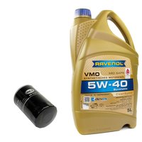 Engineoil set VMO SAE 5W-40 5 liters + Oil Filter SM5086