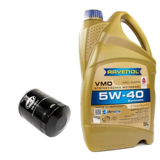 Motorl Set VMO SAE 5W-40 5 Liter + lfilter SM5091