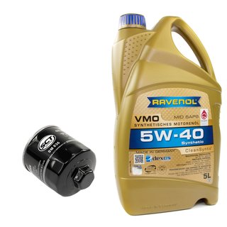 Motorl Set VMO SAE 5W-40 5 Liter + lfilter SM836
