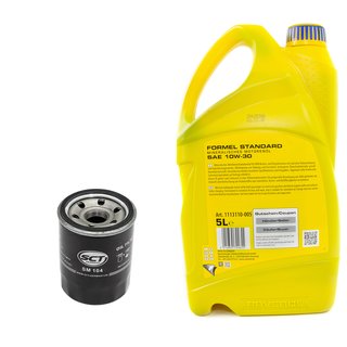 Motorl Set mineralisch Formel Standard SAE 10W-30 5 Liter + lfilter SM104