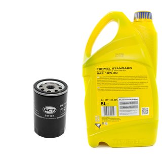 Motorl Set mineralisch Formel Standard SAE 10W-30 5 Liter + lfilter SM107